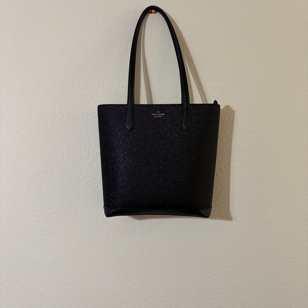 kate spade Black Leather tinsel Tote - Picture 2 of 13